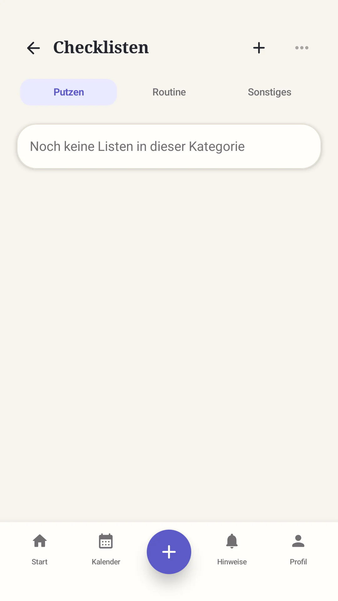 Checklisten in der Our Home App